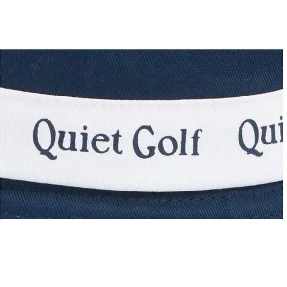 New MRPs $50 QUIET GOLF 
Logo Golf Bucket Hat - Navy - Picture 4 of 10